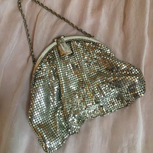 Whiting and Davis Silver Mesh Purse, 1930’s - 1940